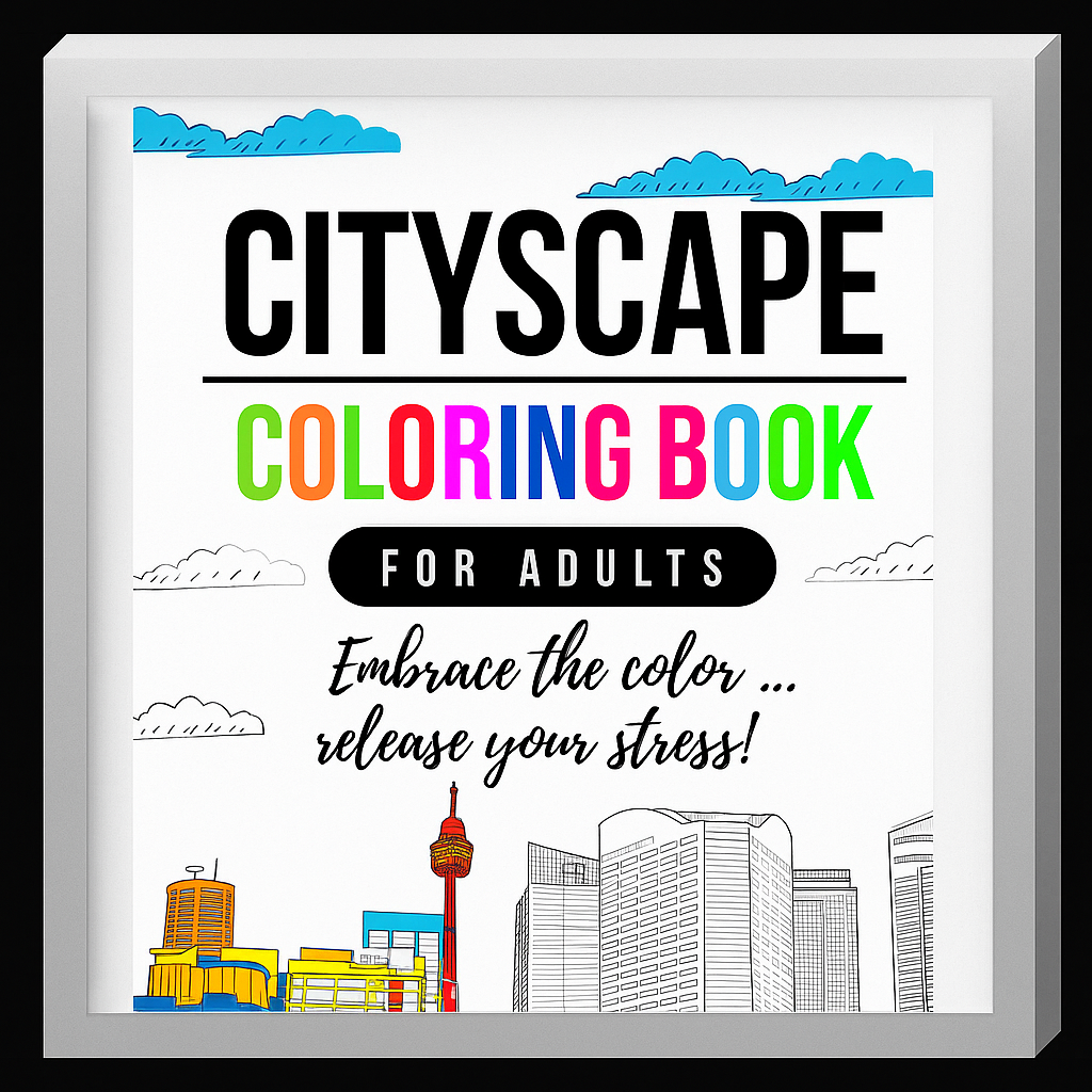 Kolorowanka Miejskie Krajobrazy | Pobierz w Bimli.pl Kolorowanka Miejskie Krajobrazy