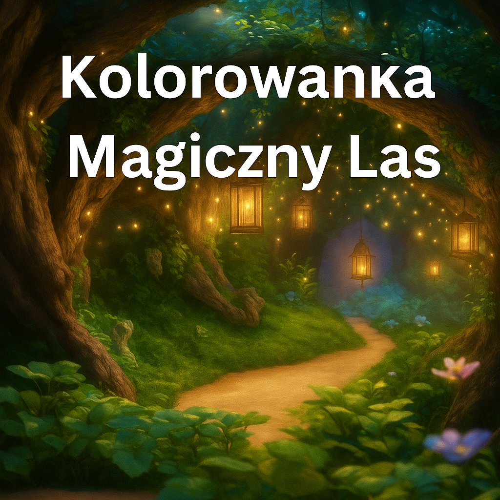 Kolorowanka dla Dorosłych – Magiczny Las | Pobierz w Bimli.pl Kolorowanka dla Dorosłych – Magiczny Las