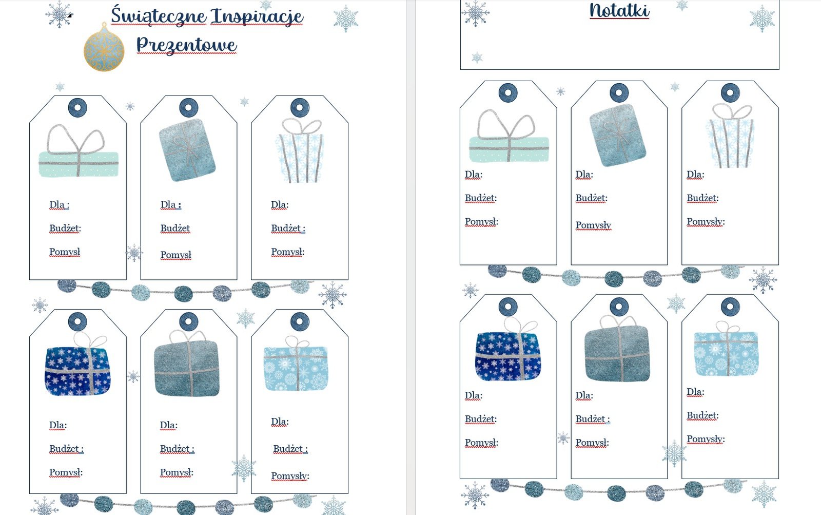 „Odliczanie do Świąt” Planer | Pobierz w Bimli.pl „Odliczanie do Świąt” Planer - obrazek 3