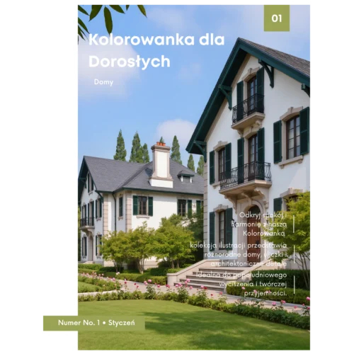 kolorowanka domy