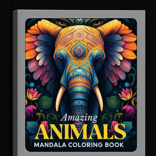 Kolorowanka Zwierzęta Mandala