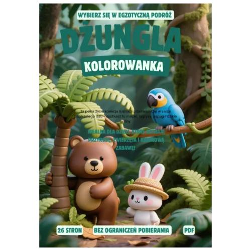 kolorowanka dzungla