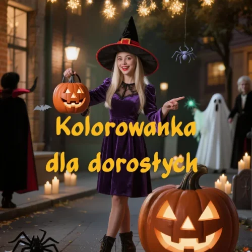kolorowanka dla dorosłych halloween