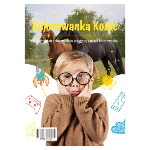 kolorowanka konie