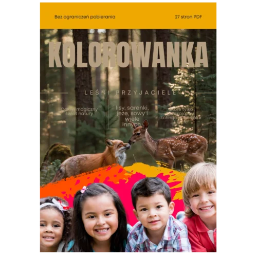 kolorowanka lesni przyjaciele
