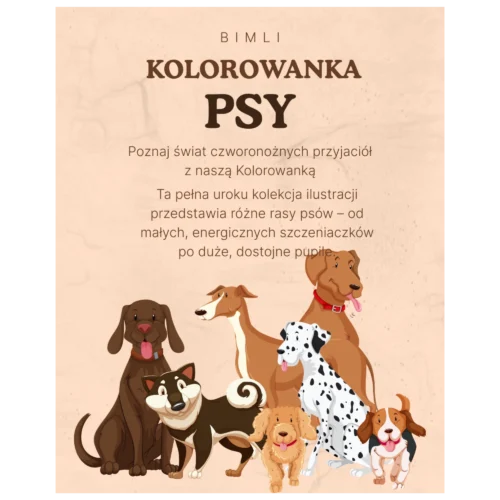 kolorowanka psy