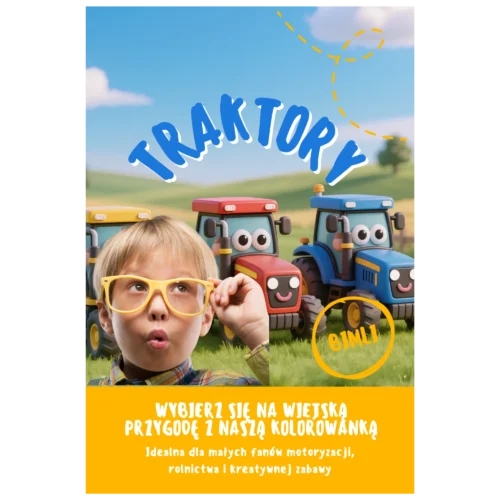 kolorowanka dla dzieci traktory