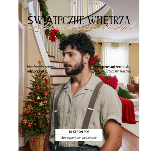 swiateczne wnetrza kolorowanka