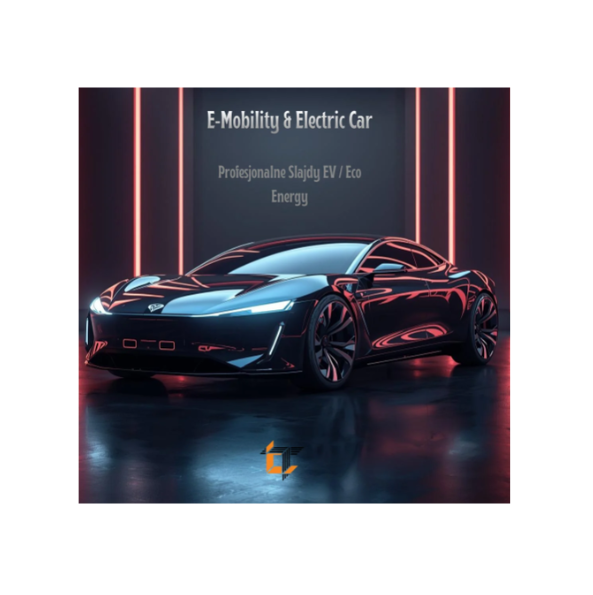 E-Mobility & Electric Car – 48 Templates | Profesjonalne Slajdy EV / Eco Energy | Pobierz w Bimli.pl e-mobility