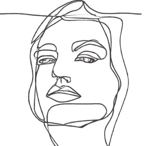 Minimalistyczny Portret Kobiety | Line Art