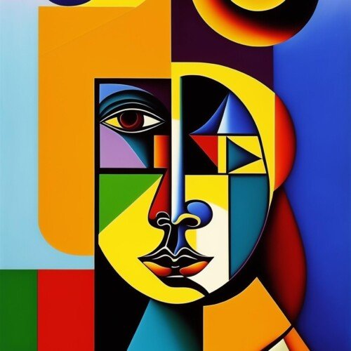 Picasso Style – Abstrakcyjna Twarz