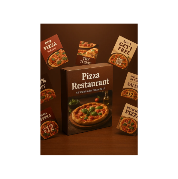 Pizza Restaurant – 48 Szablonów Prezentacji | Pobierz w Bimli.pl Pizza Restaurant