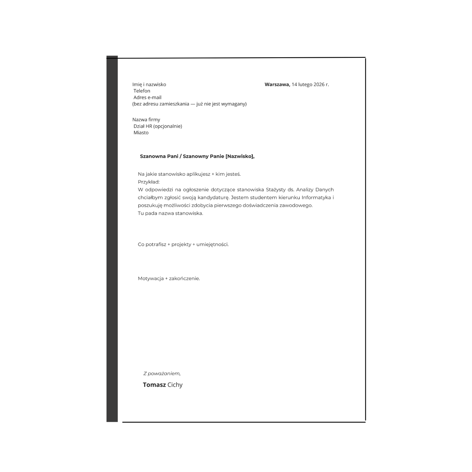 Profesjonalny pakiet CV dla studenta 2026 | Pobierz w Bimli.pl Profesjonalny pakiet CV dla studenta 2026 - obrazek 2