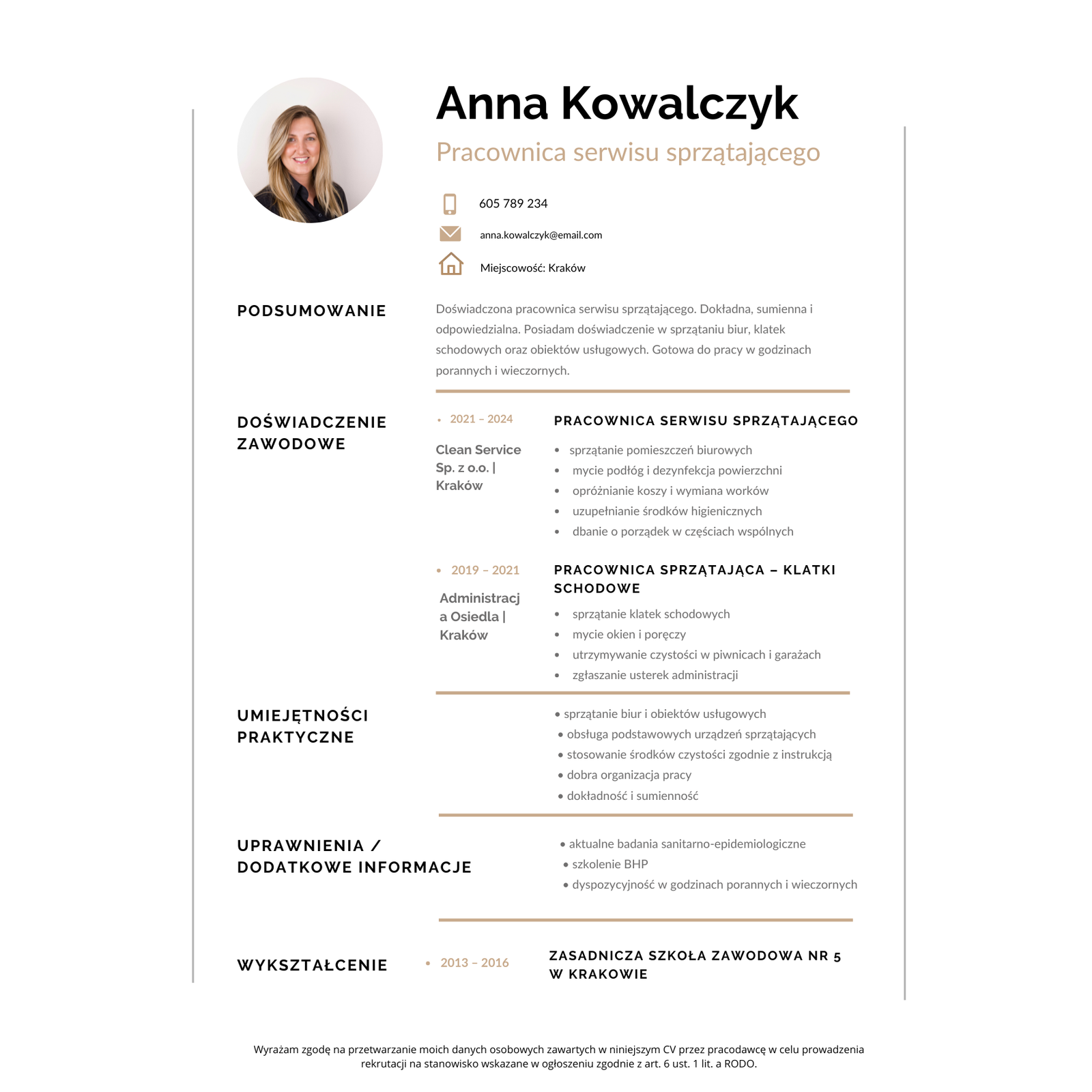 CV do pracy fizycznej wzór 2026 | Pobierz w Bimli.pl CV do pracy fizycznej wzór 2026 - obrazek 3