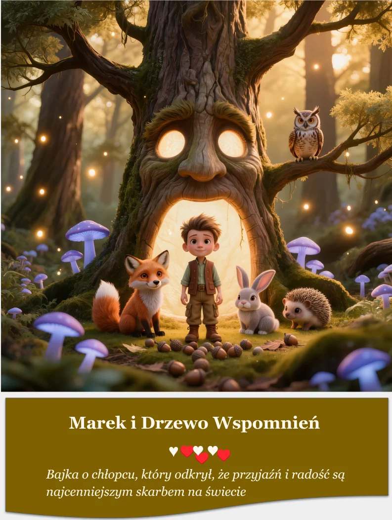 Marek i Drzewo Wspomnień — okładka bajki