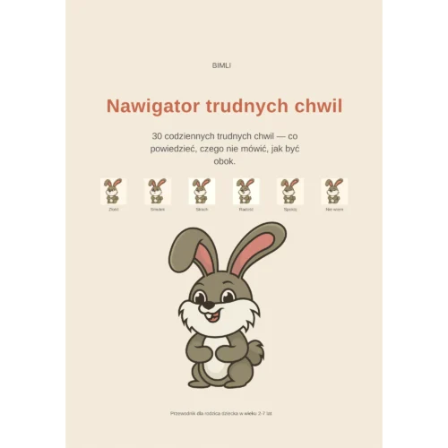Nawigator trudnych chwil — narzędzie dla rodzica, jak reagować na emocje dziecka
