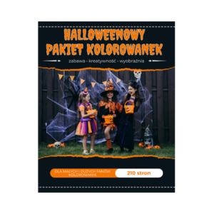 Kolorowanki Halloween – pakiet 210 stron PDF do druku